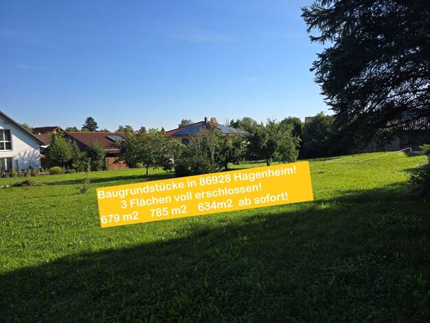 Grundstück zum Kauf 480 € 2.098 m² Grundstück Eckfeld 6 - 8 - 10 Hagenheim Hofstetten 86928