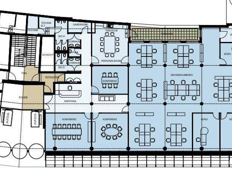 Bürofläche zur Miete provisionsfrei 33 € 1.635,6 m² Bürofläche teilbar ab 514,3 m² Innenstadt Frankfurt am Main 60313