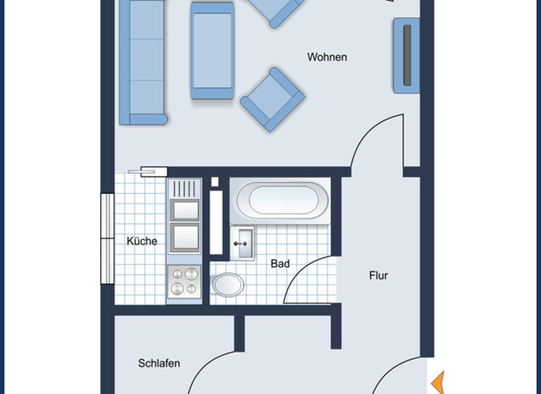 Wohnung zur Miete 990 € 2 Zimmer 57,5 m² Rellingen 25462