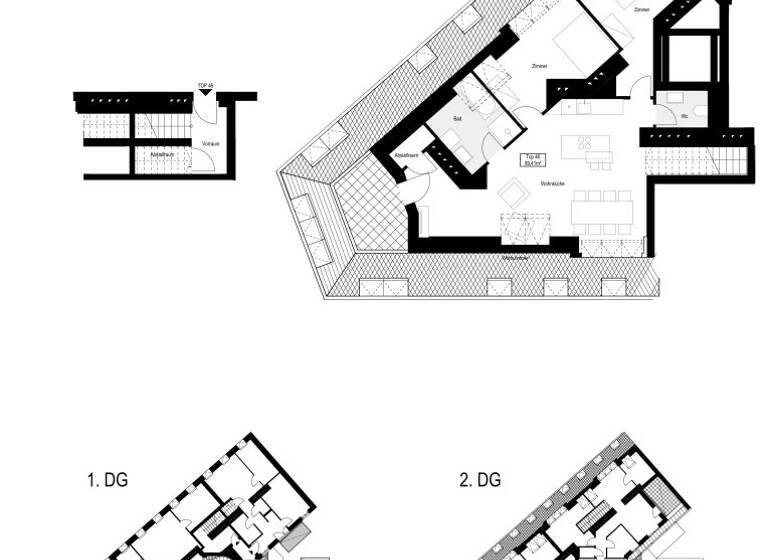 Wohnung zum Kauf 950.000 € 3 Zimmer 89,4 m² 5. Geschoss Stuwerstraße 60 Wien 1020