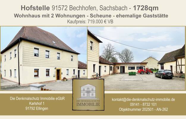 Haus zum Kauf 699.000 € 736 m² 1.728 m² Grundstück Sachsbach 14 Sachsbach Bechhofen 91572