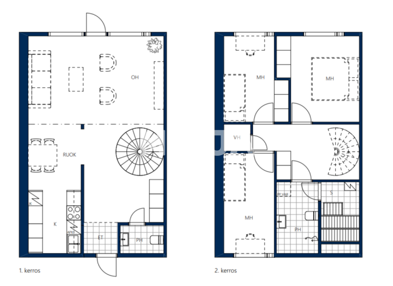 Reihenmittelhaus zum Kauf 76.000 € 4 Zimmer 89 m² 4.613 m² Grundstück Honkalankatu 12 Tornio 95420