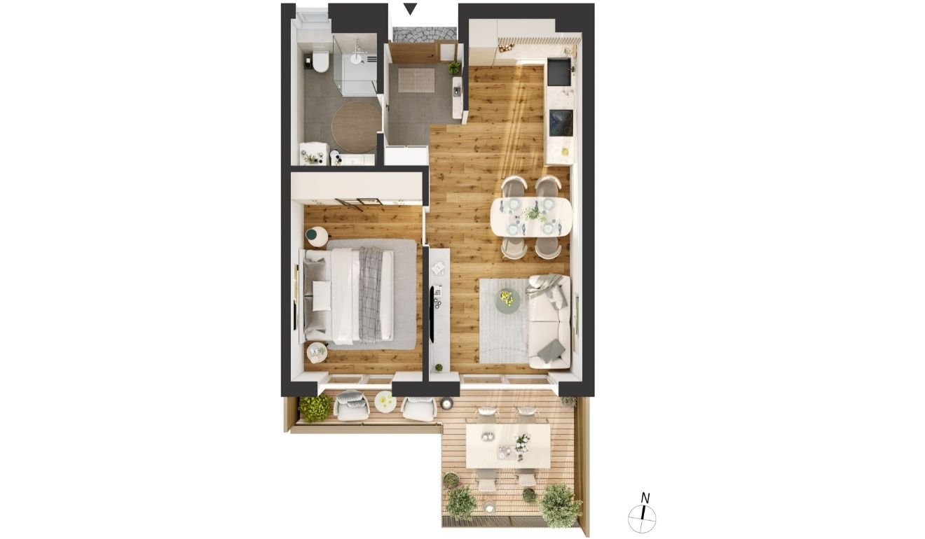 Wohnung zum Kauf provisionsfrei 499.900 € 2 Zimmer 44,5 m²<br/>Wohnfläche 1.<br/>Geschoss Alois-Schrott-Straße 18 Arzl Innsbruck 6020