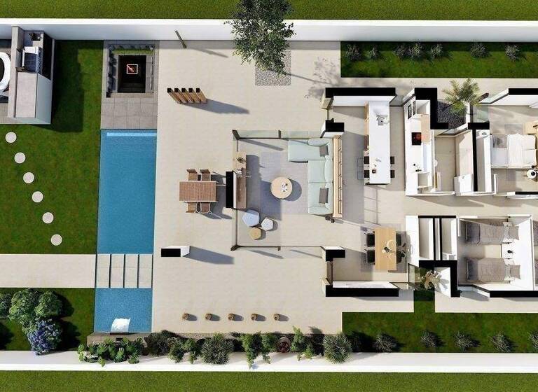 Villa zum Kauf provisionsfrei 720.000 € 4 Zimmer 149 m² 570 m² Grundstück Calle Felix Rodrigues de la Fuente 64-3 San Fulgencio 03177