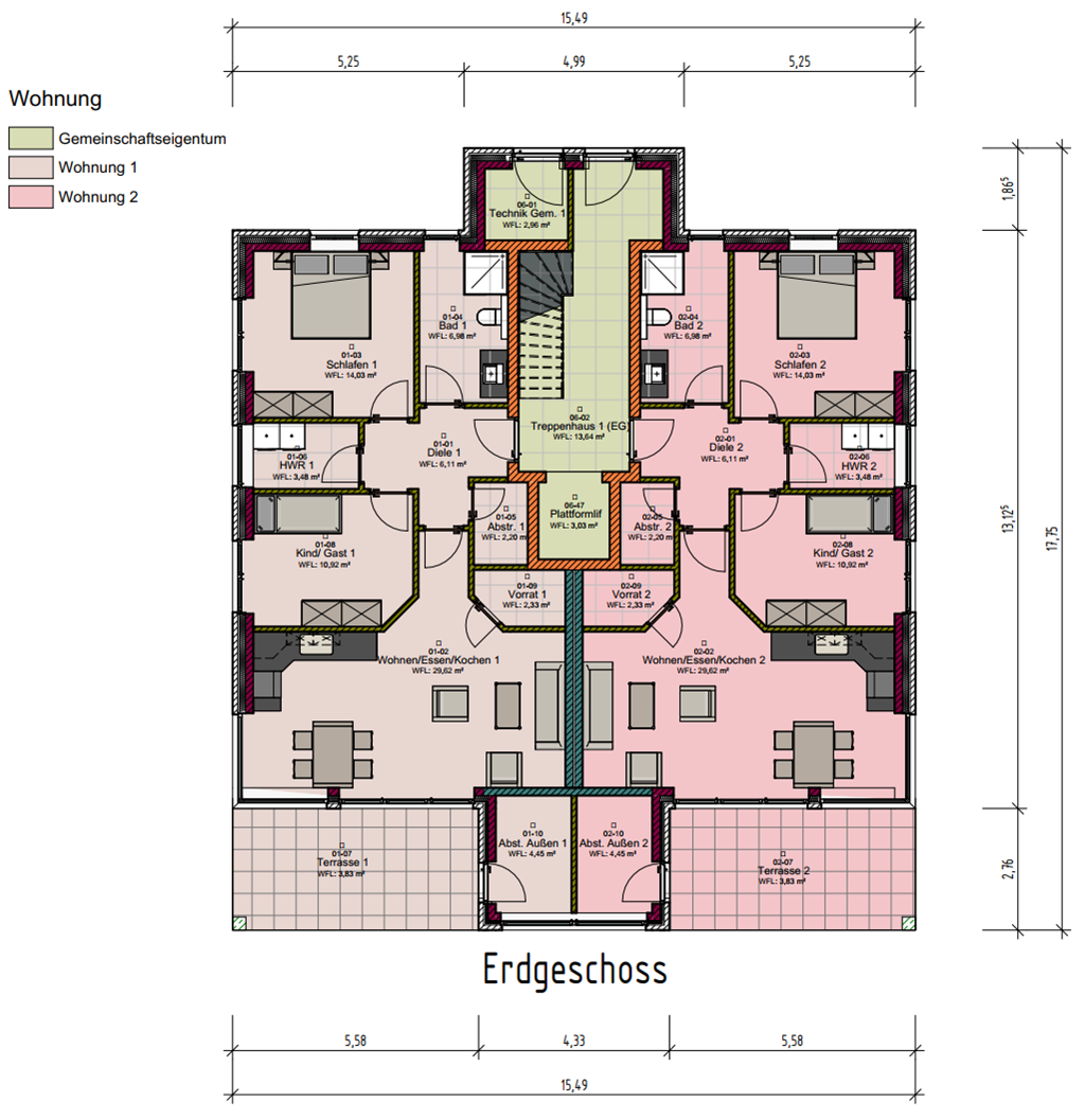 Wohnung zum Kauf 333.000 € 3 Zimmer 84 m²<br/>Wohnfläche Bummert Trift Tjüche Marienhafe 26529