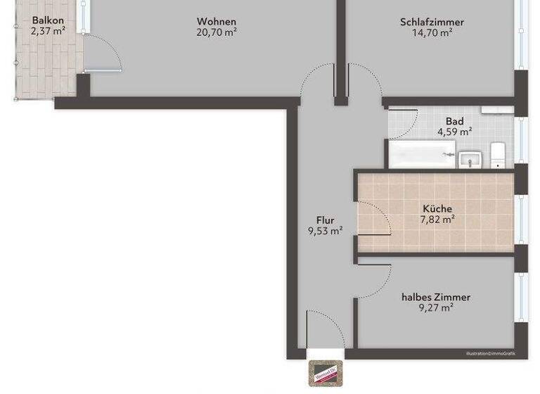 Wohnung zur Miete 1.099 € 3 Zimmer 69 m² 2. Geschoss frei ab sofort Boockholtzstraße 5 Wedel 22880