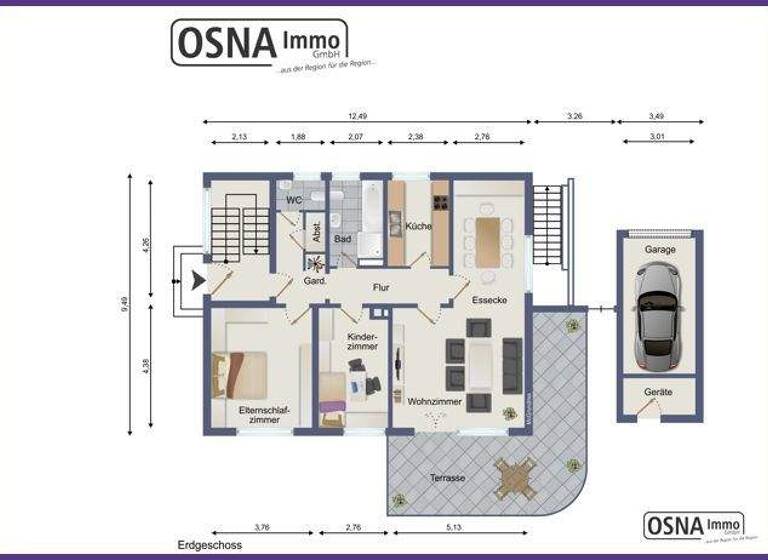 Einfamilienhaus zum Kauf 279.500 € 7 Zimmer 147,2 m² 752 m² Grundstück Bissendorf 49143