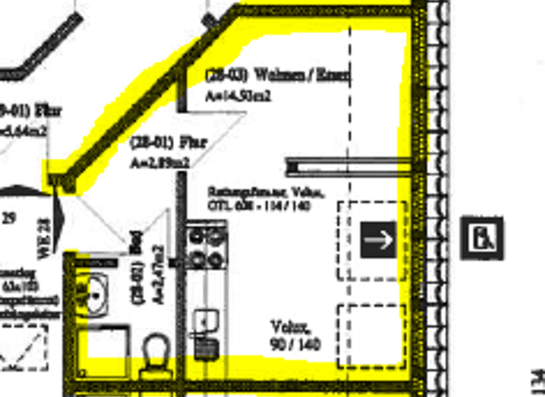 Studio zur Miete 199 € 1 Zimmer 20 m² Tribseer Stralsund 18437