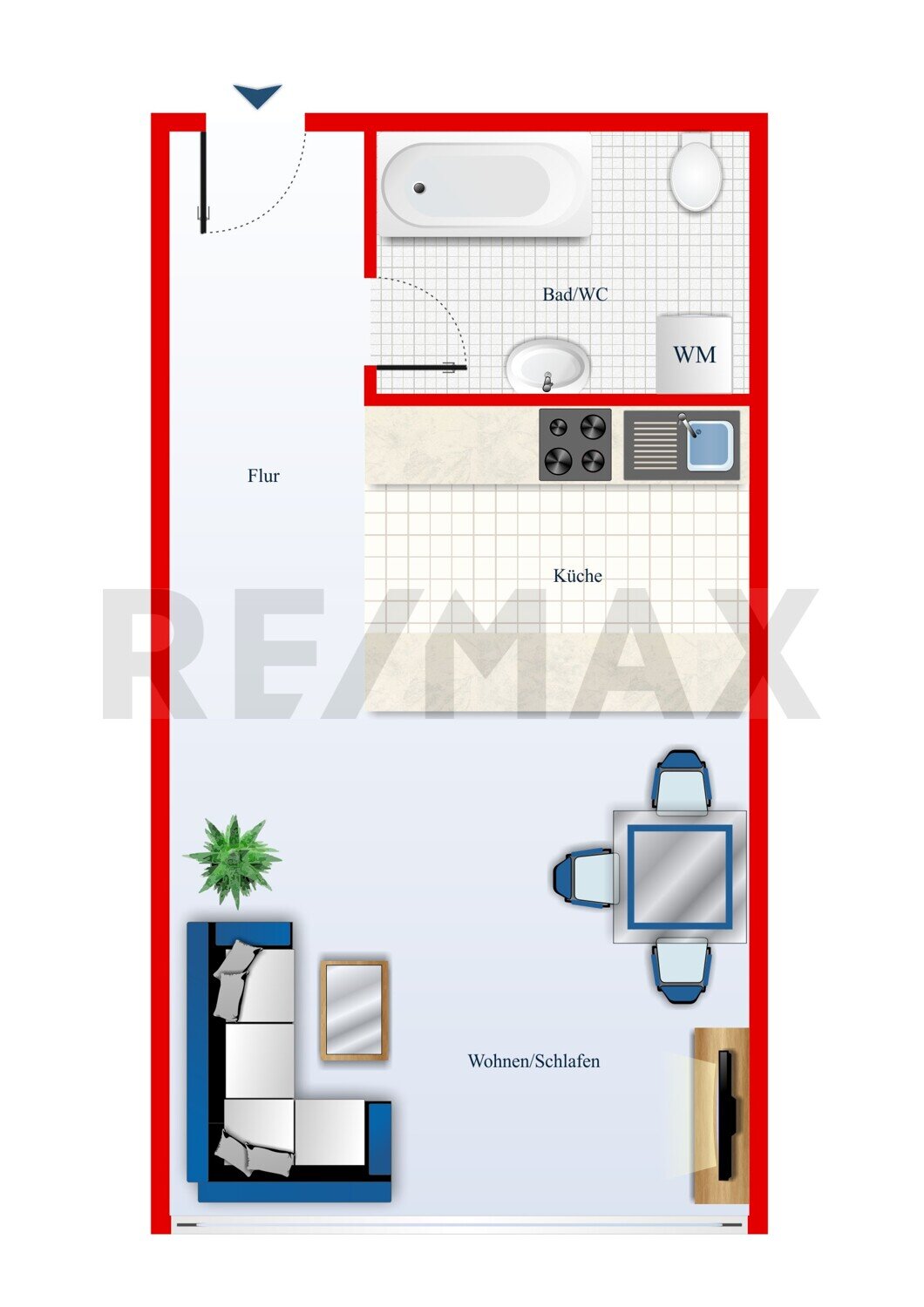 Wohnung zum Kauf 80.500 € 1 Zimmer 36 m²<br/>Wohnfläche Eislingen Eislingen 73054