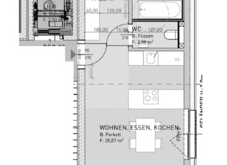 Wohnung zur Miete - Erstbezug 751 € 2 Zimmer 79 m² Ort im Innkreis Ort im Innkreis 4974