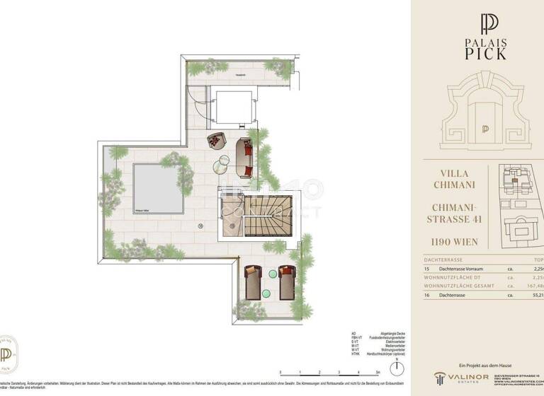 Penthouse zum Kauf - Erstbezug 3.320.000 € 4 Zimmer 167,5 m² Wien 1190