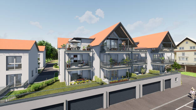 Wohnung zum Kauf - Erstbezug 549.000 € 3 Zimmer 94,9 m² 1. Geschoss Kluftern Friedrichshafen / Efrizweiler 88048