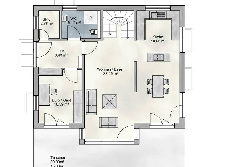 Einfamilienhaus zum Kauf provisionsfrei 450.700 € 5 Zimmer 153 m² 615 m² Grundstück frei ab sofort Plattling 94447