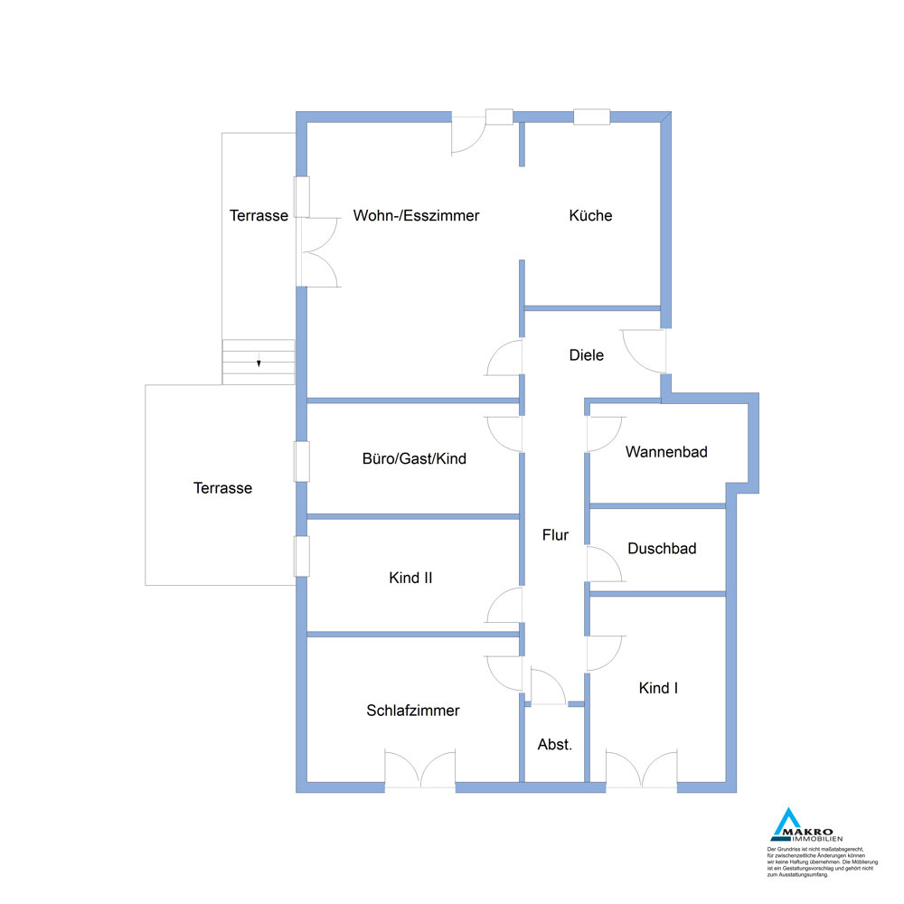 Wohnung zum Kauf 729.000 € 5 Zimmer 121 m²<br/>Wohnfläche EG<br/>Geschoss Iserbrook Hamburg 22589