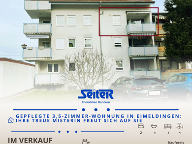 Wohnung zum Kauf 295.000 € 3,5 Zimmer 78 m² Eimeldingen 79591