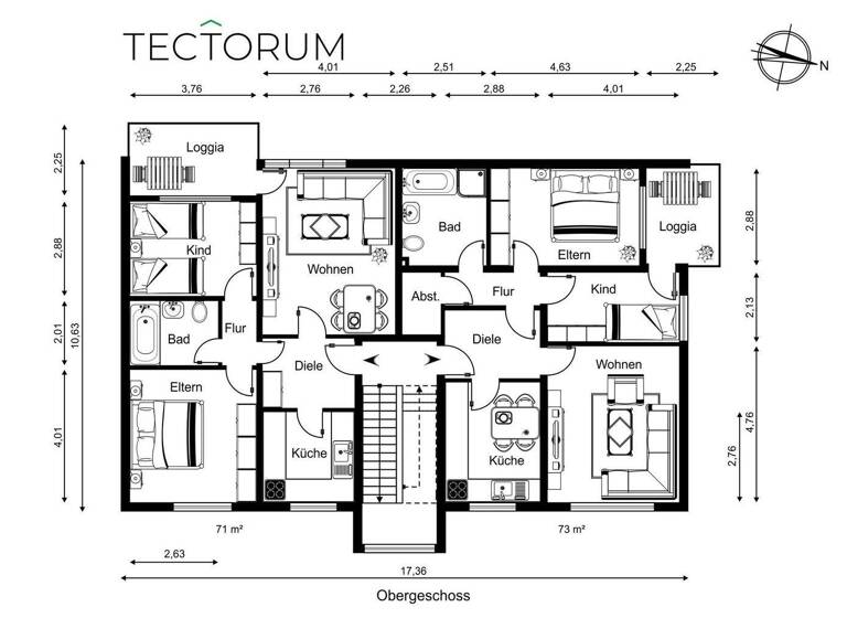 Wohnung zum Kauf 365.000 € 3 Zimmer 73 m² Geist Münster 48151