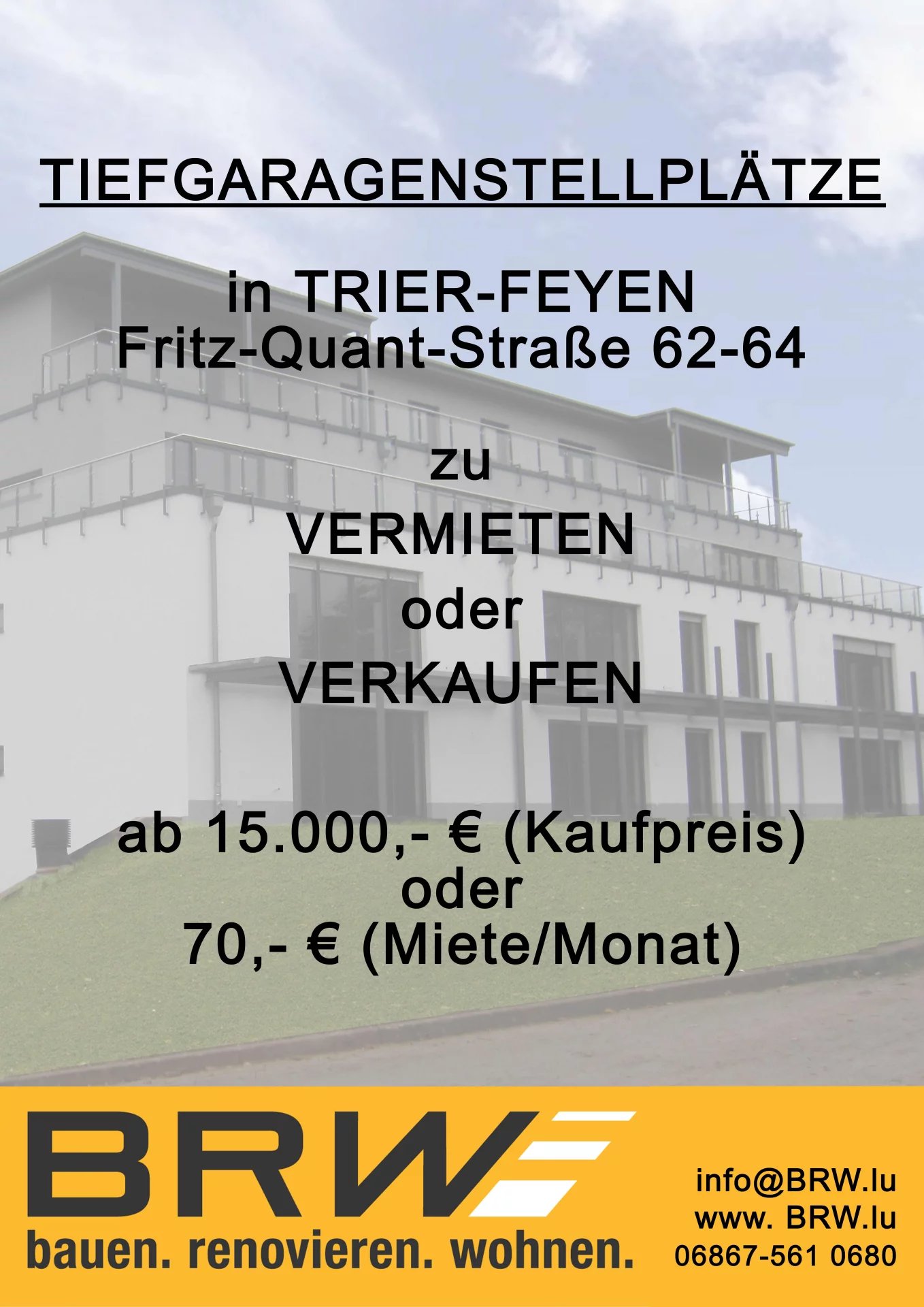 Garage zum Kauf provisionsfrei 15.000 € Feyen 2 Trier 54290