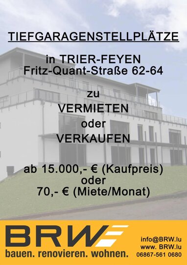 Garage zum Kauf provisionsfrei 15.000 € Feyen 2 Trier 54290