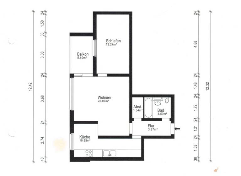 Wohnung zum Kauf 159.000 € 3 Zimmer 91 m² Detmerode Wolfsburg / Detmerode 38444