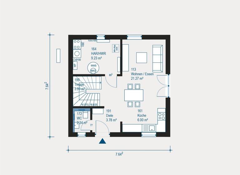 Einfamilienhaus zum Kauf 290.000 € 3 Zimmer 91,1 m² 512 m² Grundstück Weilmünster 35789