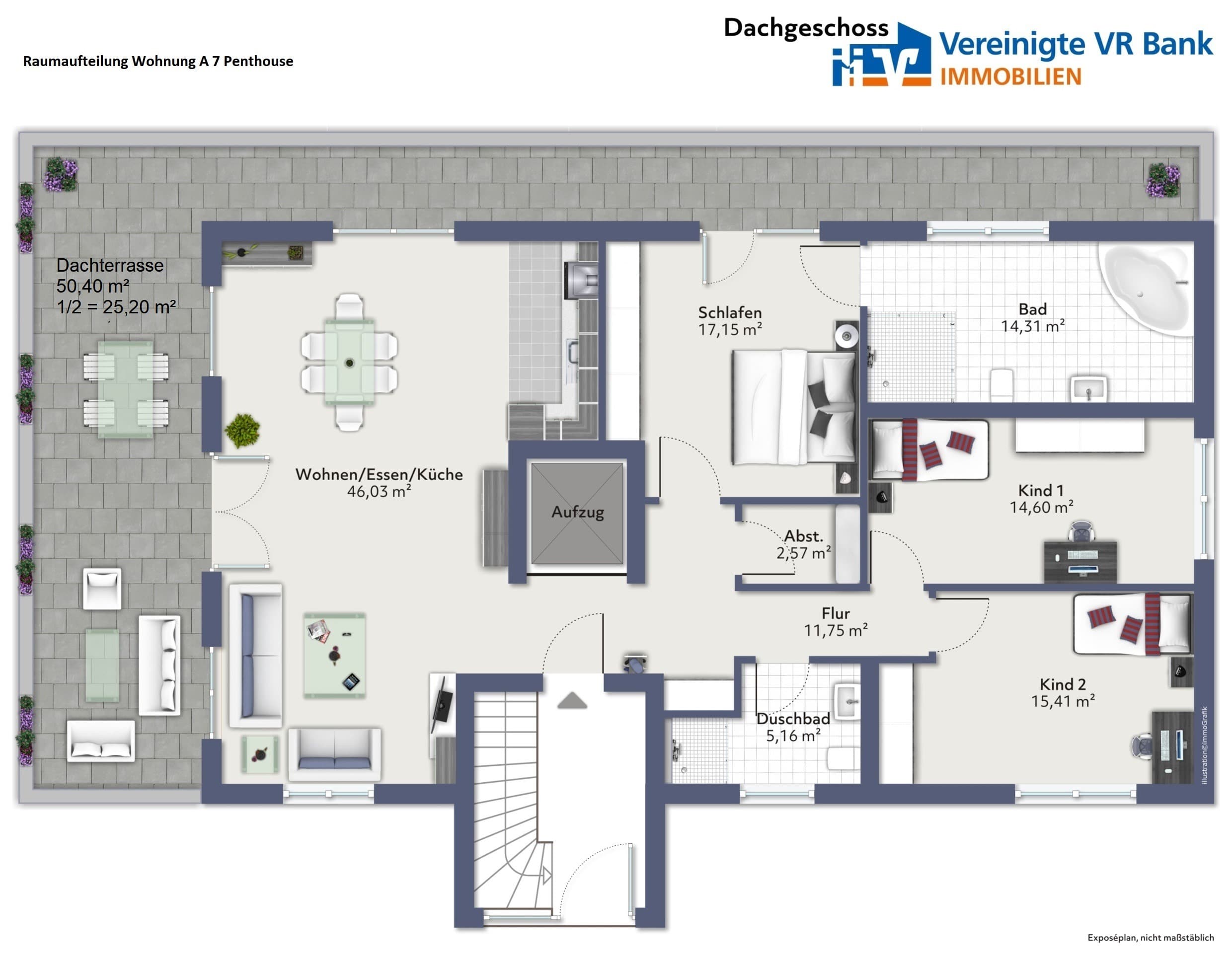 Penthouse zur Miete 2.685 € 4 Zimmer 152,2 m²<br/>Wohnfläche ab sofort<br/>Verfügbarkeit Bad Dürkheim Bad Dürkheim 67098