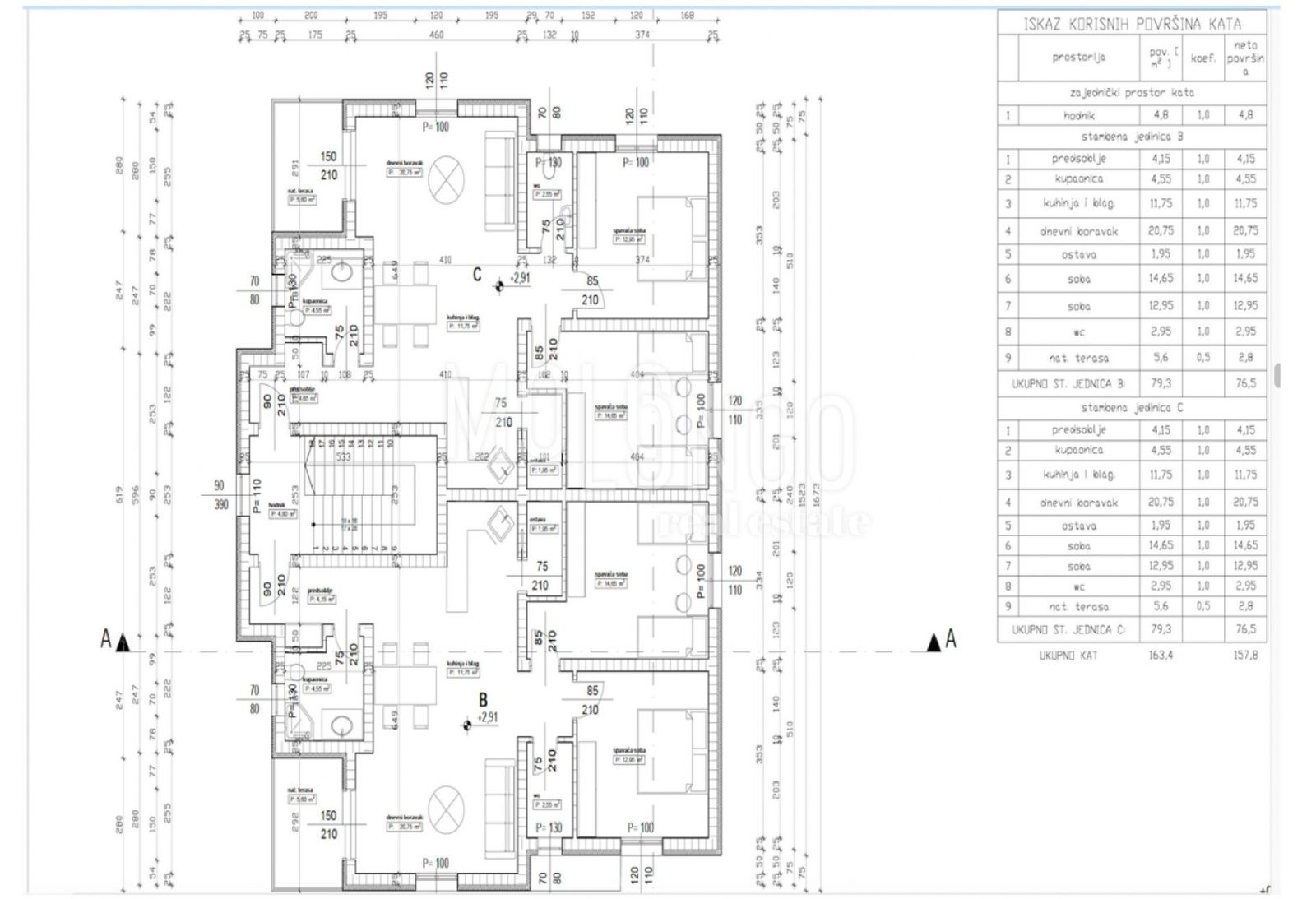 Wohnung zum Kauf 237.000 € 3 Zimmer 77 m²<br/>Wohnfläche 2.<br/>Geschoss Porec center