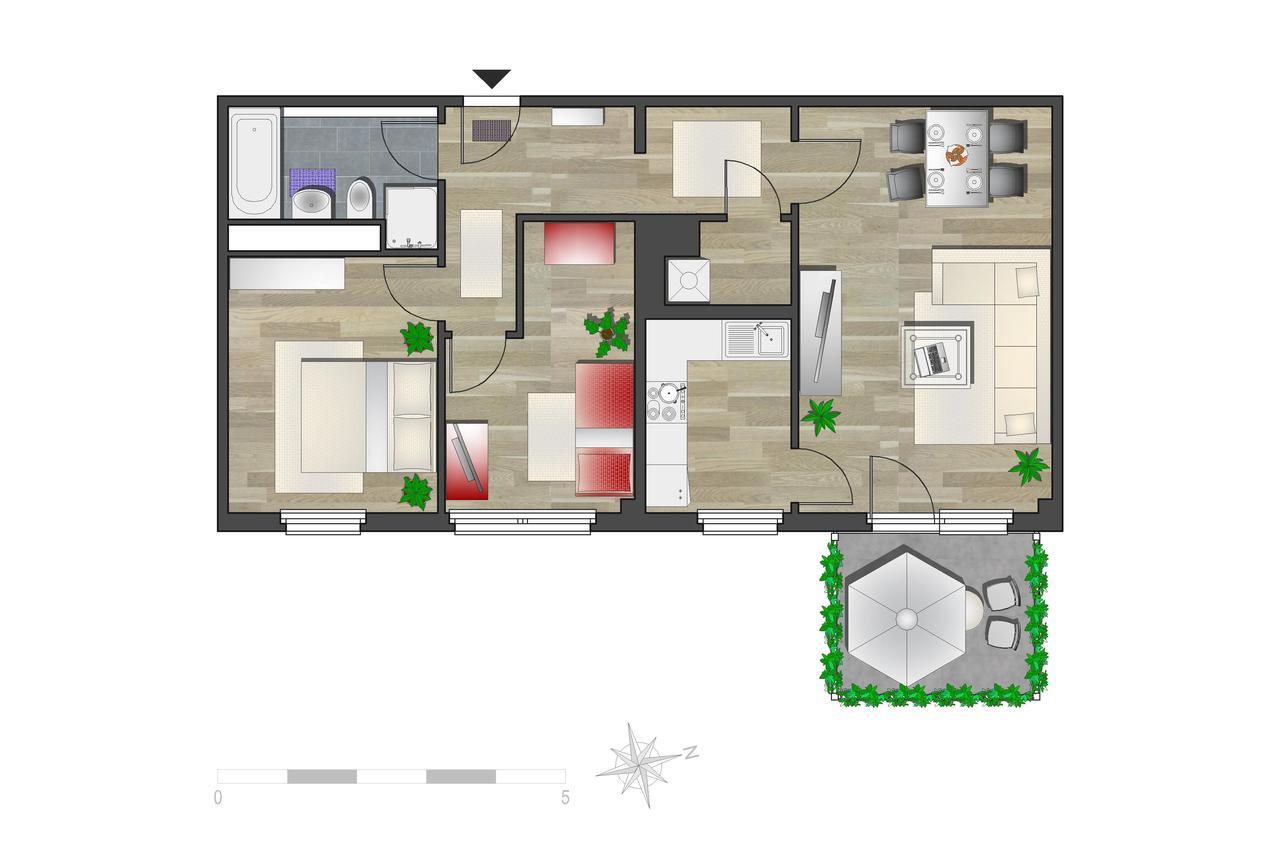 Wohnung zur Miete 474 € 3 Zimmer 67,8 m² EG frei ab 01.02.2025 Friedr.-Viertel-Str. 66 Harthau 450 Chemnitz 09123