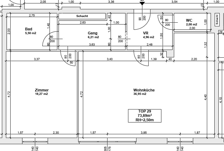 Wohnung zur Miete 816 € 2 Zimmer 74,1 m²<br/>Wohnfläche 6.<br/>Geschoss Wien, Ottakring 1160