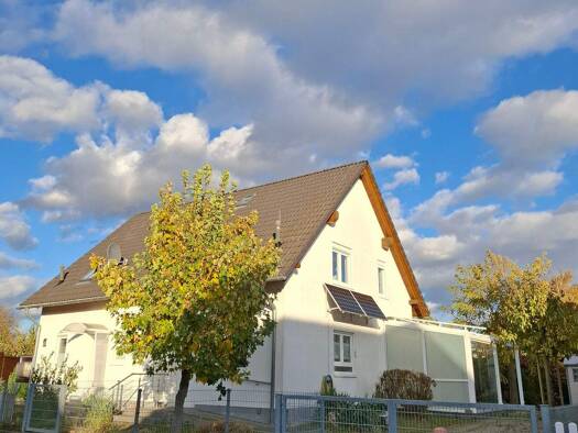 Doppelhaushälfte zum Kauf 360.000 € 4 Zimmer 87 m² 350 m² Grundstück frei ab sofort Wieselsteig 2 Knautkleeberg-Knauthain Leipzig 04249