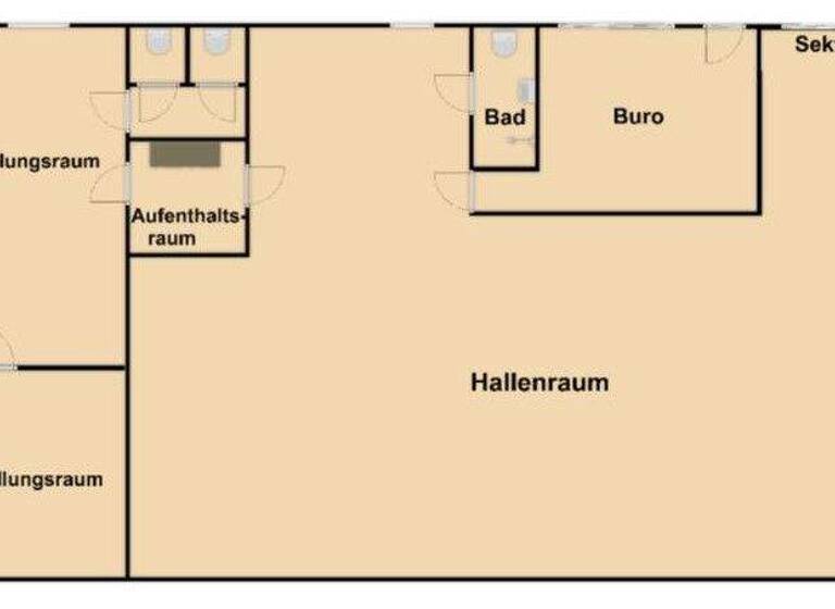 Produktionshalle zur Miete 1.475 € 325 m² Lagerfläche Charlottenpolder Bunde 26831