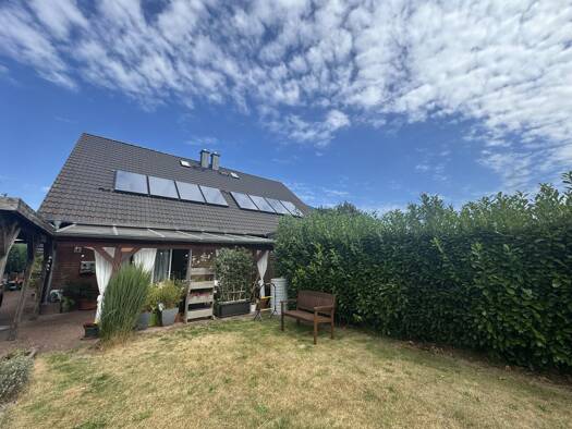 Doppelhaushälfte zum Kauf 479.000 € 4 Zimmer 122,3 m² 309,5 m² Grundstück Am Schulland 4 B Nenndorf Rosengarten 21224