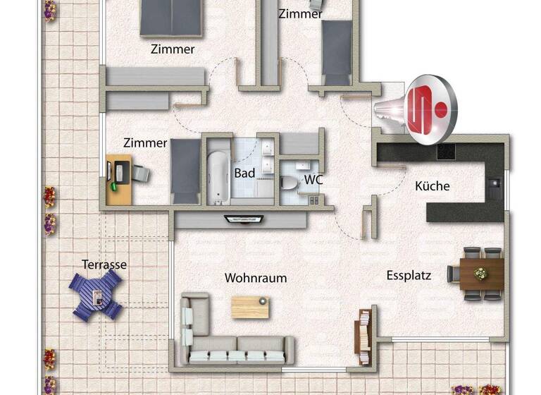 Penthouse zum Kauf 399.000 € 4 Zimmer 110,1 m² Stadtgebiet Göppingen 73033