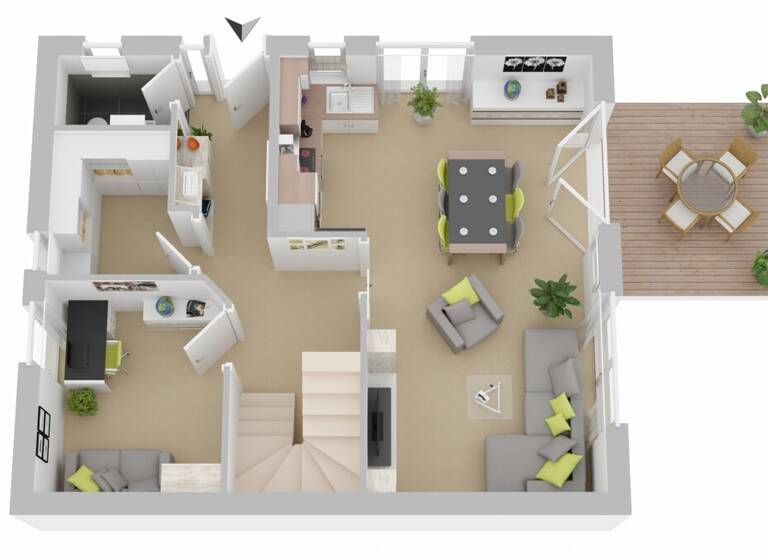 Doppelhaushälfte zum Kauf provisionsfrei 417.250 € 6 Zimmer 118 m² 170 m² Grundstück Laer 48366