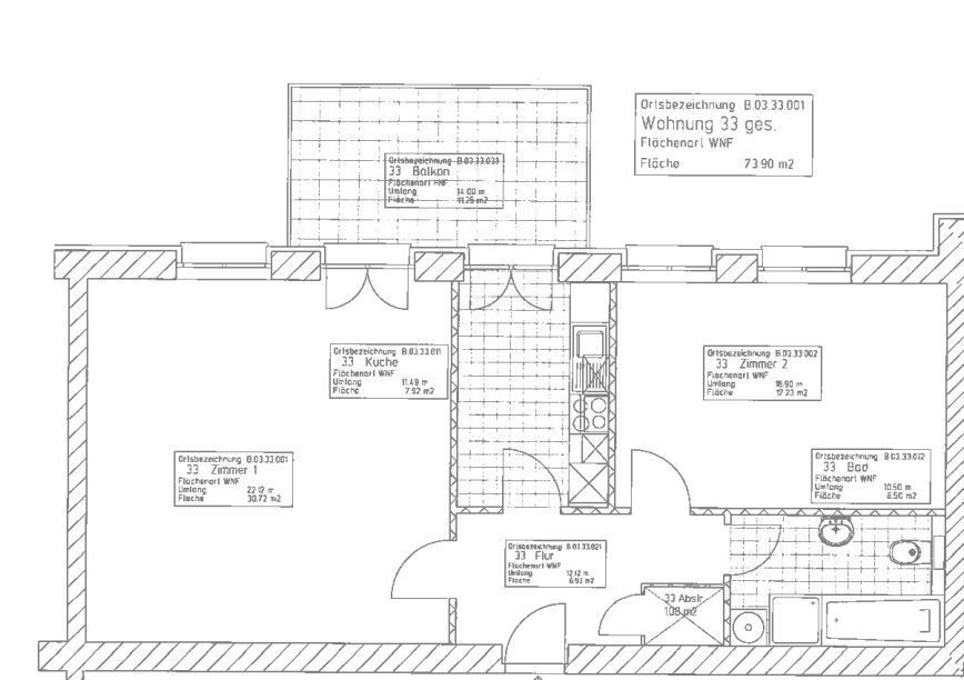 Terrassenwohnung zur Miete 592 € 2 Zimmer 73,9 m²<br/>Wohnfläche 1.<br/>Geschoss 01.01.2025<br/>Verfügbarkeit Hauerwinkel 9-15 Kochstedt 152 Dessau-Roßlau 06847