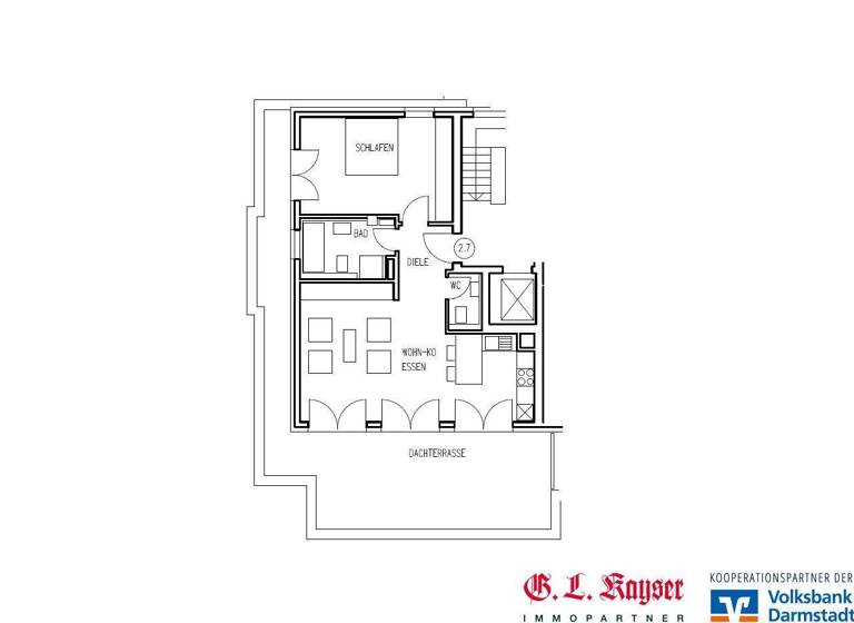 Wohnung zur Miete - Erstbezug 1.450 € 2 Zimmer 82,6 m² Mainz-Kastel 55252