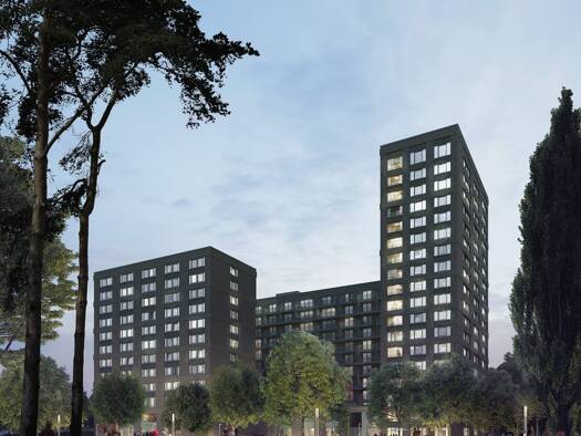 Wohnung zur Miete - Erstbezug 2.645 € 4 Zimmer 107 m² 9. Geschoss frei ab sofort Hebebrandstr. 2 Barmbek-Nord Hamburg 22297