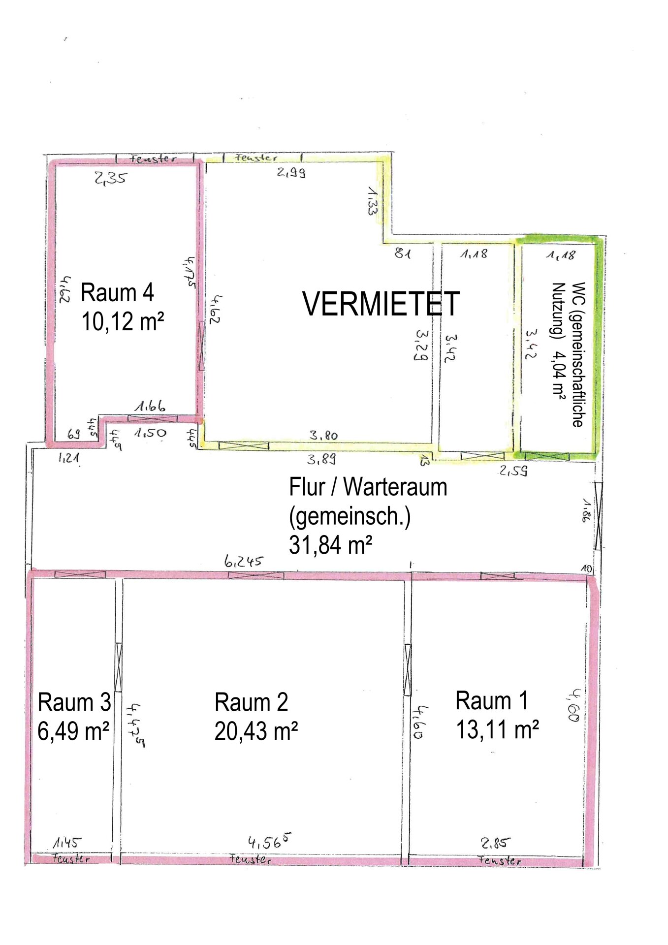 Bürofläche zur Miete 550 € 50,2 m²<br/>Bürofläche Uetersen 25436