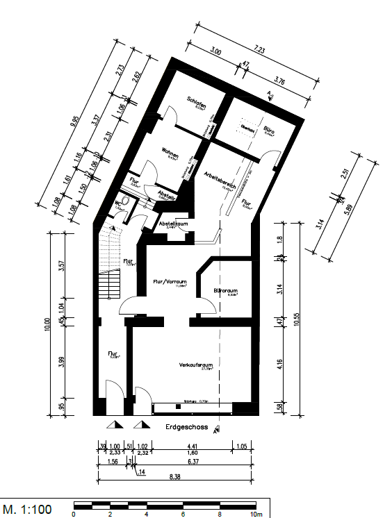 Verkaufsfläche zur Miete 1.200 € 101,6 m²<br/>Verkaufsfläche Paffrather Str. 3 Stadtmitte Bergisch Gladbach 51465