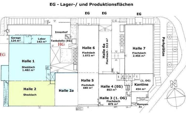 Halle/Industriefläche zur Miete 4,50 € 1.500 m² Lagerfläche Schulstraße 27 Neukirch 88099