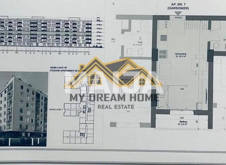 Studio zum Kauf 51.900 € 1 Zimmer 35 m² 3. Geschoss Bulevardi i Palmave Durrës 2001