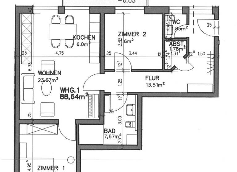 Terrassenwohnung zum Kauf provisionsfrei 429.900 € 3,5 Zimmer 88,6 m² frei ab 01.10.2027 Herbolzheim 79336