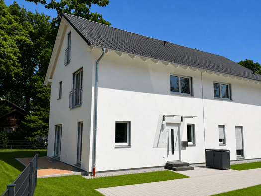 Doppelhaushälfte zum Kauf - Erstbezug 1.150.000 € 4,5 Zimmer 120,9 m² 310 m² Grundstück frei ab sofort Eichenstraße 16 Baldham Vaterstetten 85598