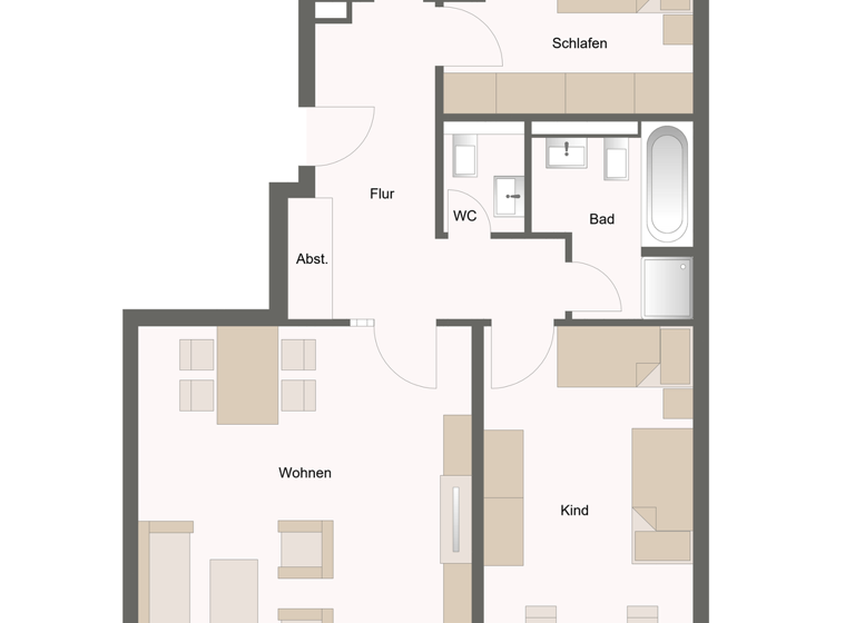Wohnung zum Kauf 490.000 € 3 Zimmer 83 m² 1. Geschoss Altenerding Erding 85435
