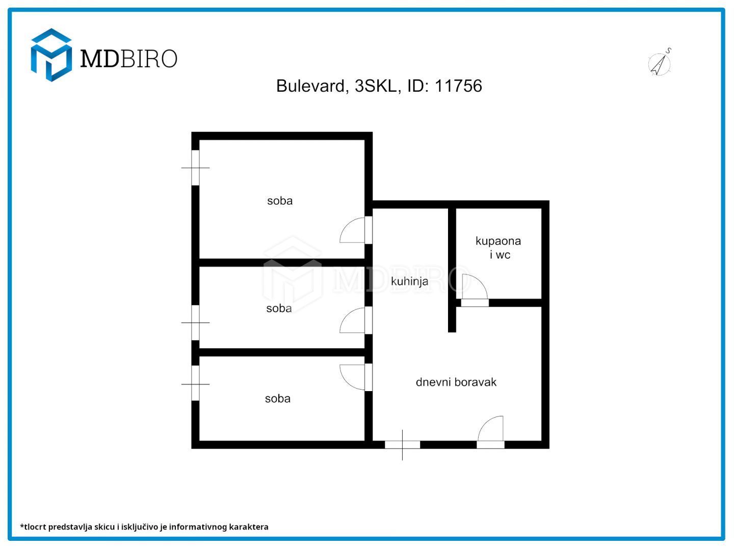 Wohnung zum Kauf 154.000 € 3 Zimmer 34 m²<br/>Wohnfläche Rijeka