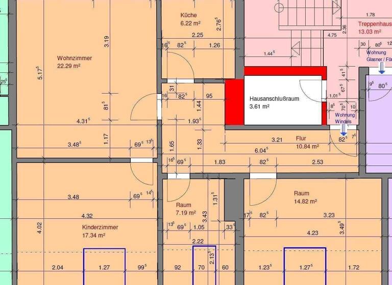 Wohnung zur Miete 570 € 3 Zimmer 76 m² 2. Geschoss frei ab sofort Werdumer Straße 106 Altengroden Wilhelmshaven 26386