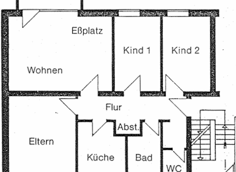 Wohnung zum Kauf 104.000 € 4 Zimmer 80,2 m² 3. Geschoss Afferde Hameln 31789