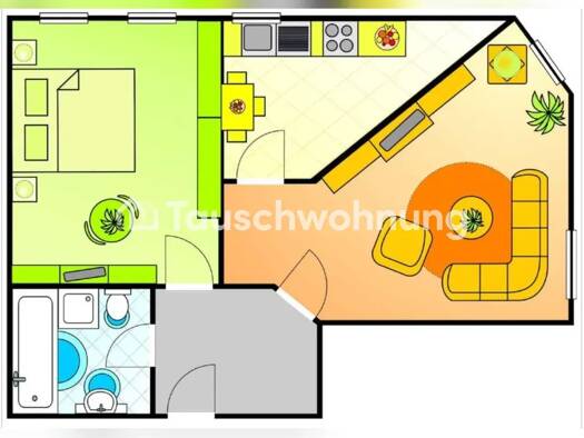 Wohnung zur Miete Tauschwohnung 650 € 2 Zimmer 70 m² 4. Geschoss Albertstadt Ortsamtsbereich Neustadt 01099