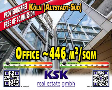 Bürogebäude zur Miete provisionsfrei 24 € 446 m² Bürofläche teilbar von 446 m² bis 1.529 m² Altstadt - Süd Köln 50676