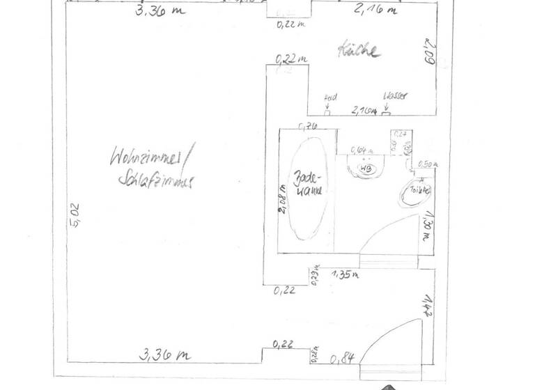 Studio zur Miete 200 € 1 Zimmer 27,2 m² 2. Geschoss Heinrich-Heine-Straße 67 Altenburg 04600