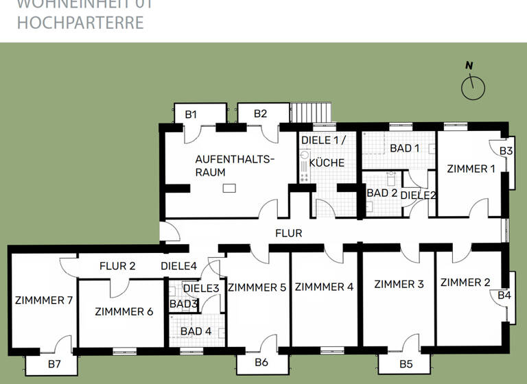 Wohnung zum Kauf 1.499.000 € 16 Zimmer 451,7 m² EG Normannenstraße 7 Altglienicke Berlin / Altglienicke 12524